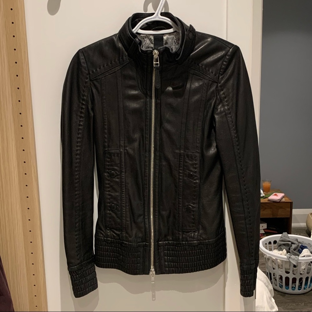 Mackage Black Leather Jacket